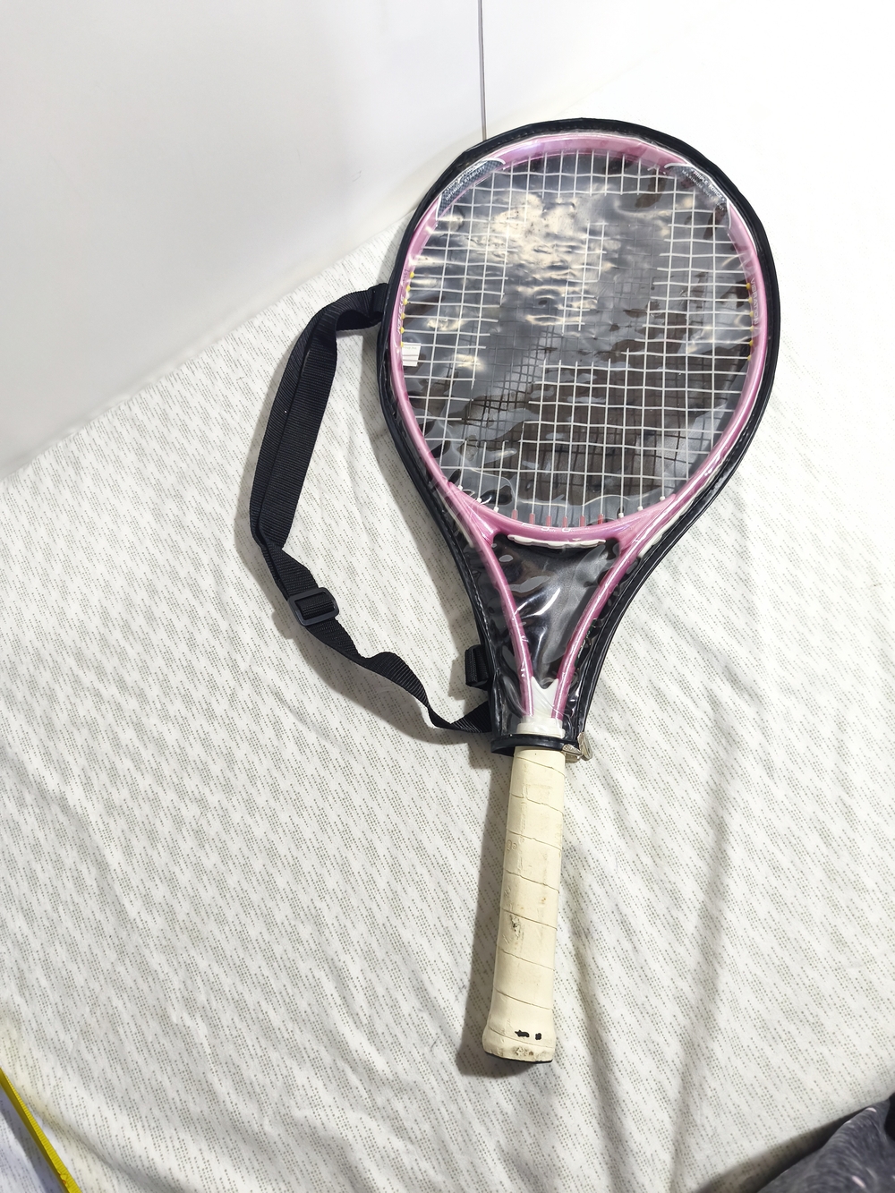 Pink Tennis Racket with White Grip - Picture 10 of 13